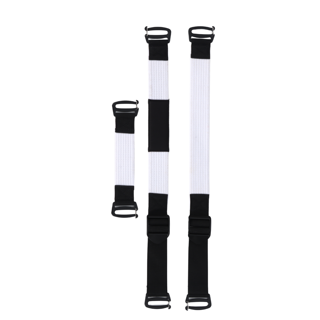 Genuine Graded youth white interchangeable BJJ rank straps