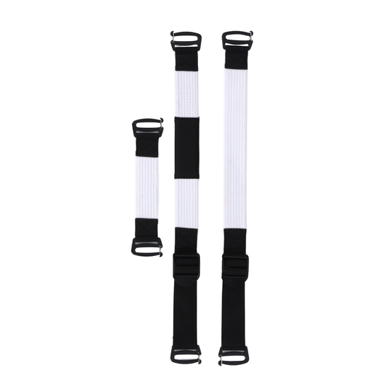 Genuine Graded youth white interchangeable BJJ rank straps